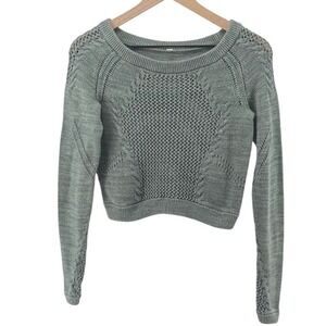 Lululemon Be Present Pullover Sweater 4
Deep Shore Green Cropped Cable Knit